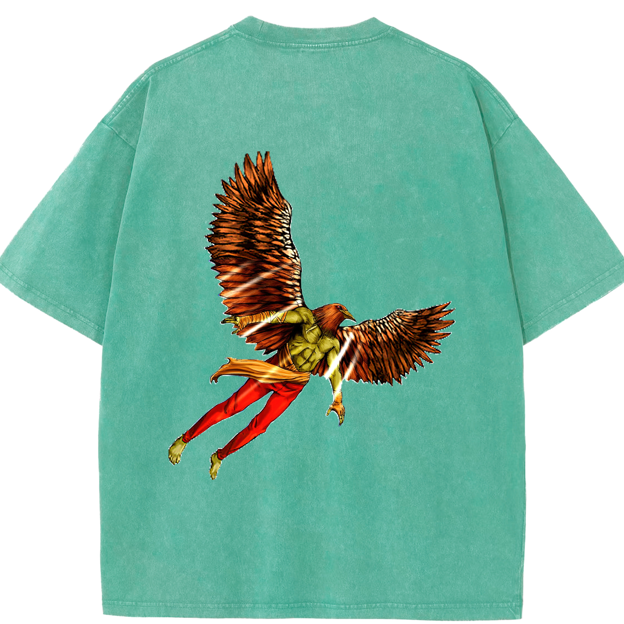 （画像用） 遊☆戯☆王 Yu-Gi-Oh! 綿100% ヴィンテージ風 半袖Tシャツ（背面プリント）